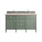 James Martin Vanities Brittany 60in Double Vanity, Smokey Celadon w/ 3 CM Eternal Marfil Top 650-V60D-SC-3EMR - alternate 1